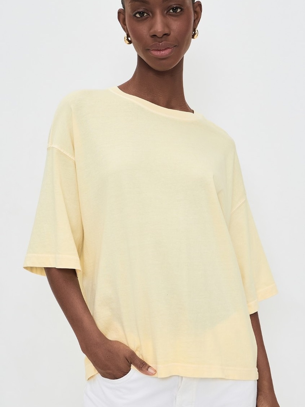 Free People We The Free Perfect Oversized Tee XL Perfect Flan NWOT